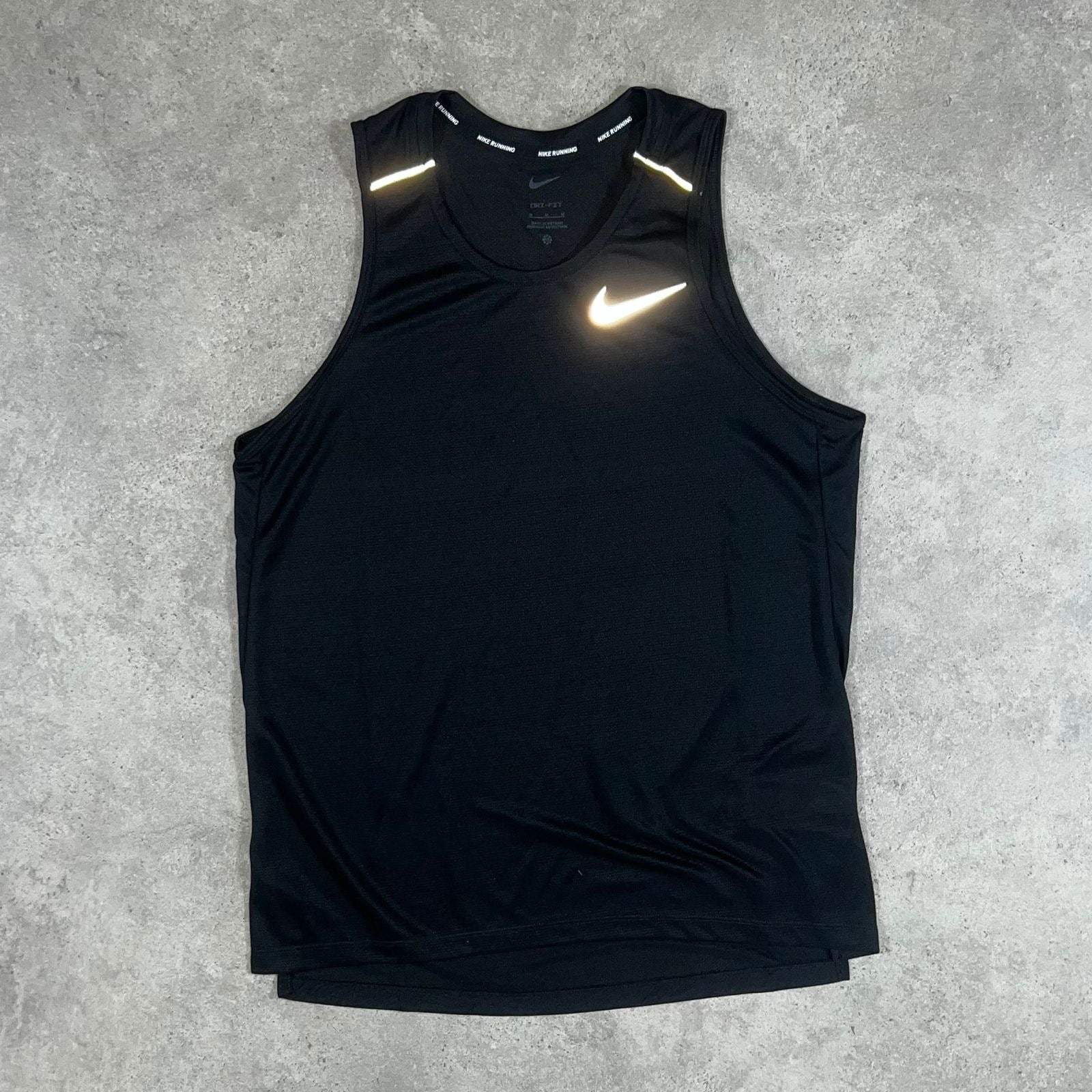 Nike Miler Vest T-Shirt - Black