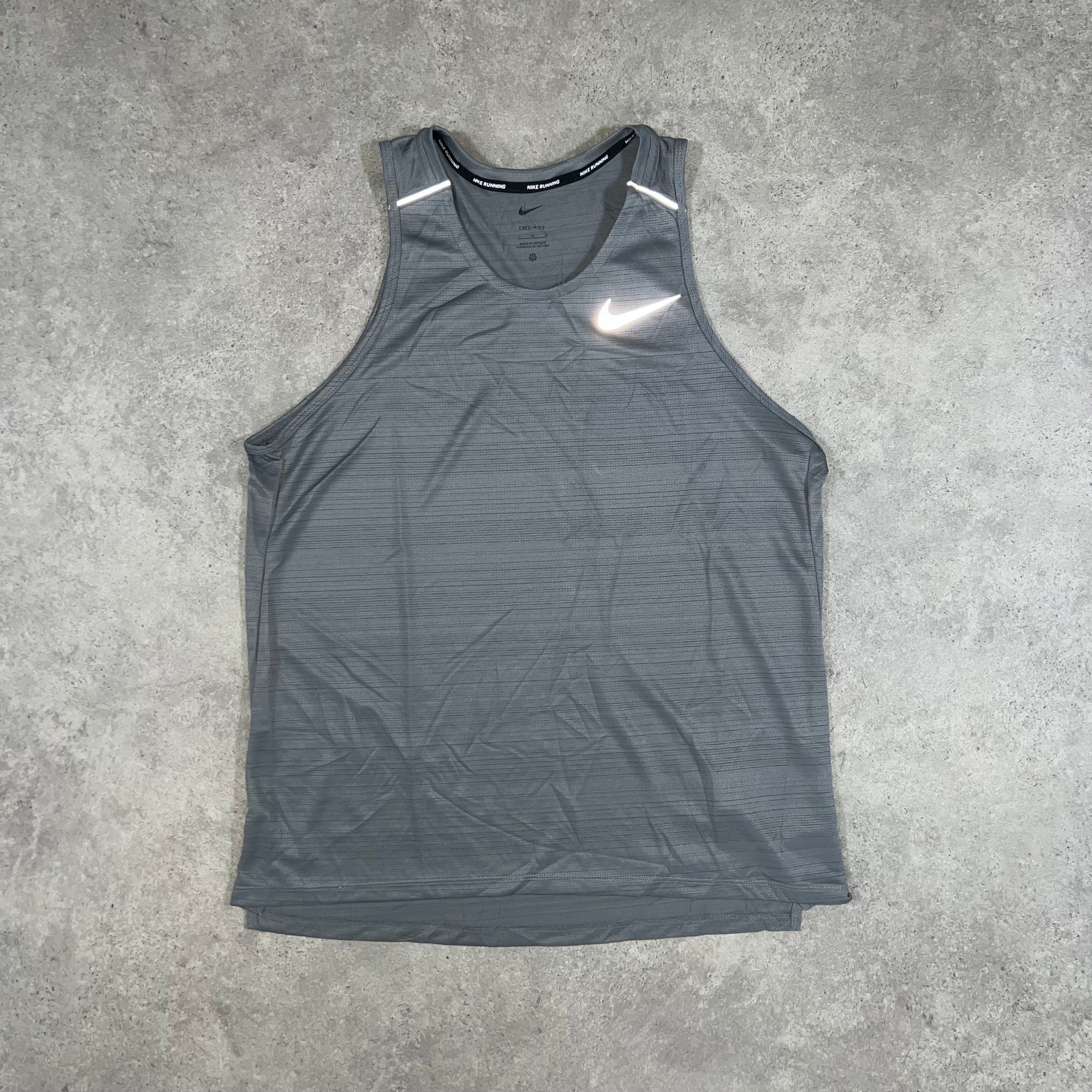 Nike Miler Vest T-Shirt - Smoke Grey